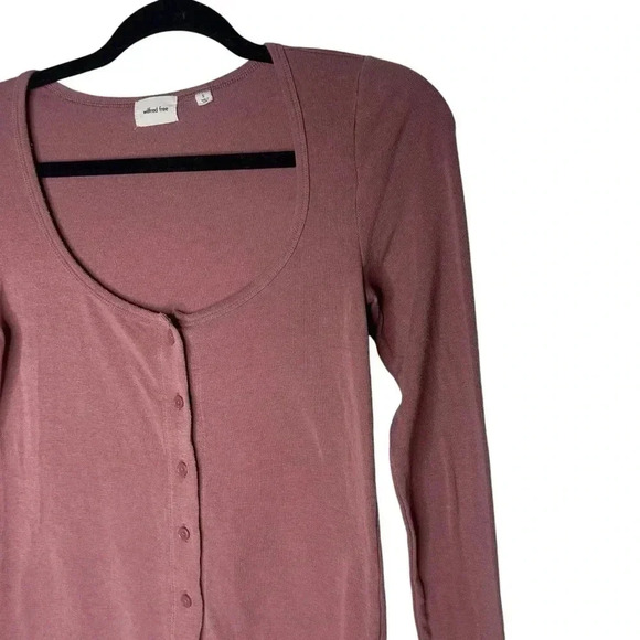 Aritzia Wilfred Free ‘Effie’  Long-sleeve Button Down Cardigan Top Size Small - Picture 8 of 12